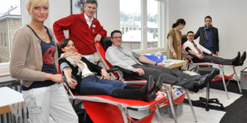 Im Bethlehem-Krankenhaus in Stolberg wird monatlich zur Blutspende gebeten.